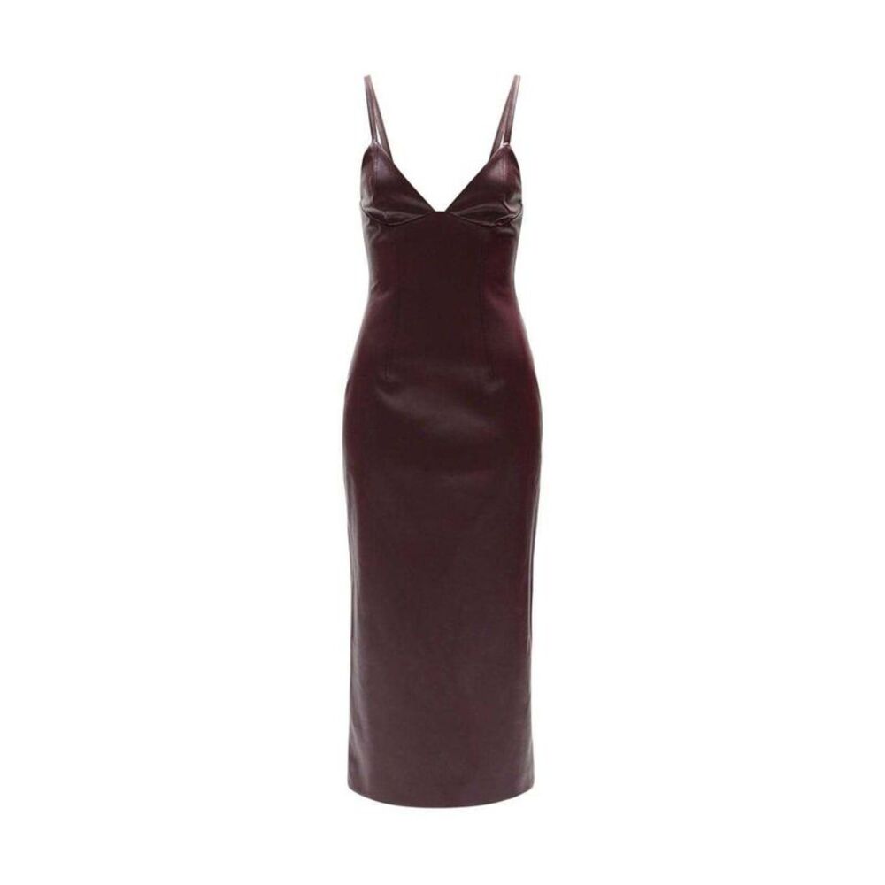 Bardot Womens/Ladies Estine V Neck Sleeveless Midi Dress / Burgundy